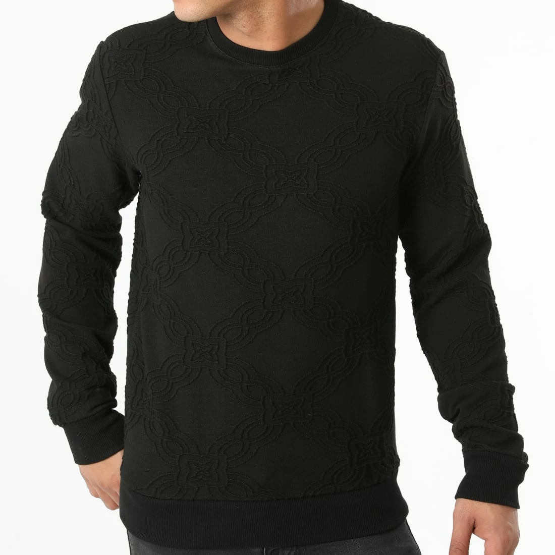 De gros 😉 Sweat Crewneck UY705 Noir de Uniplay 🌟 5 De gros 😉 Sweat Crewneck UY705 Noir de Uniplay 🌟 – Image 3