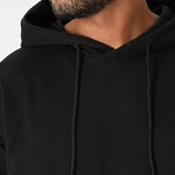 De gros 🎉 Sweat Capuche UY717 Noir de Uniplay 👏 -Uniplay Soldes uniplay 287614 UY717 BLACK 20211013T163952 02