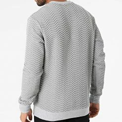 Budget 🧨 Sweat Crewneck UY703 Gris Chiné de Uniplay 😉 -Uniplay Soldes uniplay 287621 UY703 GREY 20211014T145144 04