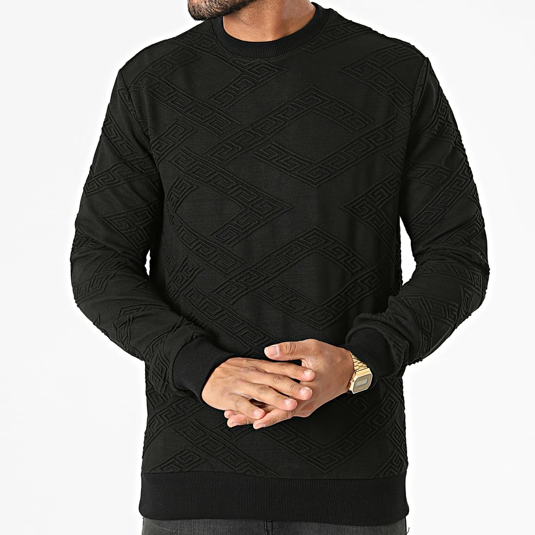 Tout neuf 👏 Sweat Crewneck UY704 Noir de Uniplay 🤩 5 Tout neuf 👏 Sweat Crewneck UY704 Noir de Uniplay 🤩 – Image 3