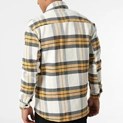 Budget 🧨 Surchemise A Carreaux C089 Blanc Jaune de Uniplay 💯 -Uniplay Soldes uniplay 290516 C089 YELLOW 20211104T140626 04