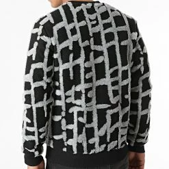 Grosses soldes 💯 Sweat Crewneck UY748 Noir Gris de Uniplay ⭐ -Uniplay Soldes uniplay 290519 UY748 BLACK 20211104T135944 04