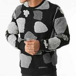 Top 10 ⌛ Sweat Crewneck UY750 Noir Gris de Uniplay 🎁 -Uniplay Soldes uniplay 290530 UY750 BLACK GREY 20211104T140032 03