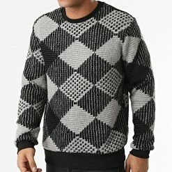 Acheter 🔔 Sweat Crewneck UY749 Gris Noir de Uniplay 🔔