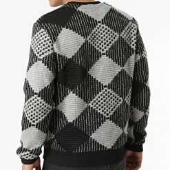 Acheter 🔔 Sweat Crewneck UY749 Gris Noir de Uniplay 🔔 -Uniplay Soldes uniplay 290569 UY749 BLACK 20211103T162540 04