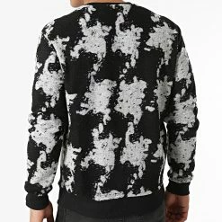 Offres 💯 Sweat Crewneck UY753 Noir Gris de Uniplay 🌟 -Uniplay Soldes uniplay 290585 UY753 BLACK 20211103T162600 04