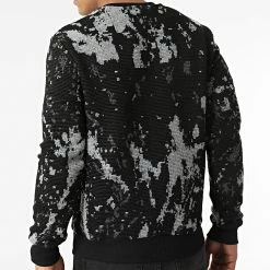 Grosses soldes 🎁 Sweat Crewneck UY752 Noir Gris de Uniplay ✨ -Uniplay Soldes uniplay 290587 UY752 BLACK 20211103T162618 04