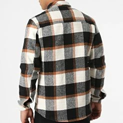 Bon marché 🎁 Surchemise A Carreaux UY693 Noir Blanc Camel de Uniplay ⭐ -Uniplay Soldes uniplay 290603 UY693 20211104T140703 04