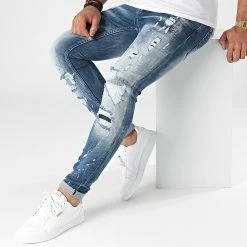 Meilleure affaire 👏 Jean Skinny 604 Bleu Denim de Uniplay 🥰 -Uniplay Soldes uniplay 290621 604 BLUE 20211103T161235 03