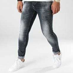 Remise 🥰 Jean Skinny 619 Bleu Noir de Uniplay 👍