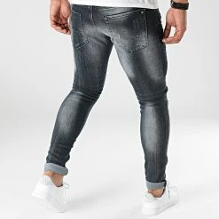 Remise 🥰 Jean Skinny 619 Bleu Noir de Uniplay 👍 -Uniplay Soldes uniplay 290637 619 BLUE 20211103T161254 04