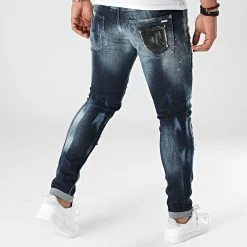 Vente flash 👏 Jean Skinny 574 Bleu Denim de Uniplay 💯 -Uniplay Soldes uniplay 290638 574 BLUE 20211103T161121 04