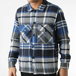 Remise 🔔 Surchemise A Carreaux TEC-03 Bleu Roi Bleu Marine de Uniplay 🤩 -Uniplay Soldes uniplay 292963 TEC 03 BLUE 20211125T124229 03