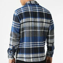 Remise 🔔 Surchemise A Carreaux TEC-03 Bleu Roi Bleu Marine de Uniplay 🤩 -Uniplay Soldes uniplay 292963 TEC 03 BLUE 20211125T124230 04