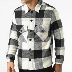 Tout neuf 😉 Surchemise A Carreaux TEC-05 Noir Gris Blanc de Uniplay 🎁 -Uniplay Soldes uniplay 292965 TEC 05 BLACK GREY 20211125T141026 03