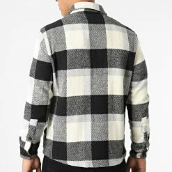 Tout neuf 😉 Surchemise A Carreaux TEC-05 Noir Gris Blanc de Uniplay 🎁 -Uniplay Soldes uniplay 292965 TEC 05 BLACK GREY 20211125T141027 04