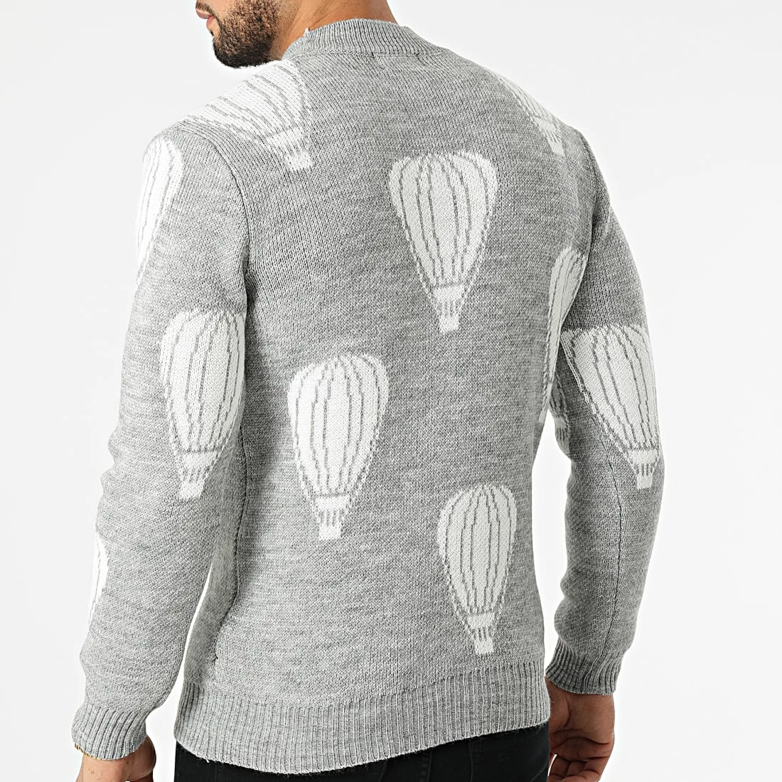 Le moins cher 😍 Pull HE-542 Gris de Uniplay 🤩 6 Le moins cher 😍 Pull HE-542 Gris de Uniplay 🤩 – Image 4