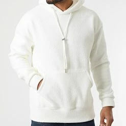 Tout neuf 👏 Sweat Capuche Polaire UP-T877 Blanc de Uniplay 🌟 -Uniplay Soldes uniplay 292994 UP T877 WHITE 20211126T163036 03