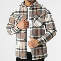 De gros ✔️ Surchemise A Carreaux C096 Beige de Uniplay ✨