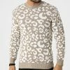 Promo 😉 Pull Leopard HE-549 Beige de Uniplay 🥰 -Uniplay Soldes uniplay 293015 HE 549 CAMEL 20211129T090813 01