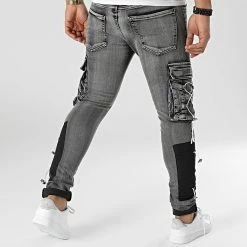 Nouveau 🌟 Jean Skinny 597 Gris de Uniplay 🥰 -Uniplay Soldes uniplay 293077 597 BLACK 20211124T163008 04
