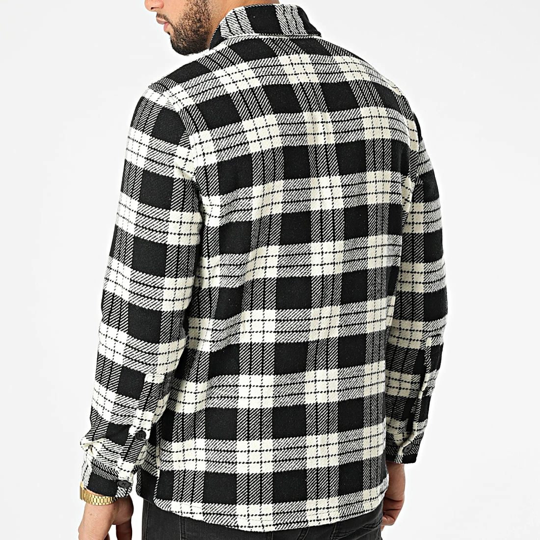 Top 10 ✨ Surchemise A Carreaux TEC-01 Noir Blanc de Uniplay ✔️ 6 Top 10 ✨ Surchemise A Carreaux TEC-01 Noir Blanc de Uniplay ✔️ – Image 4