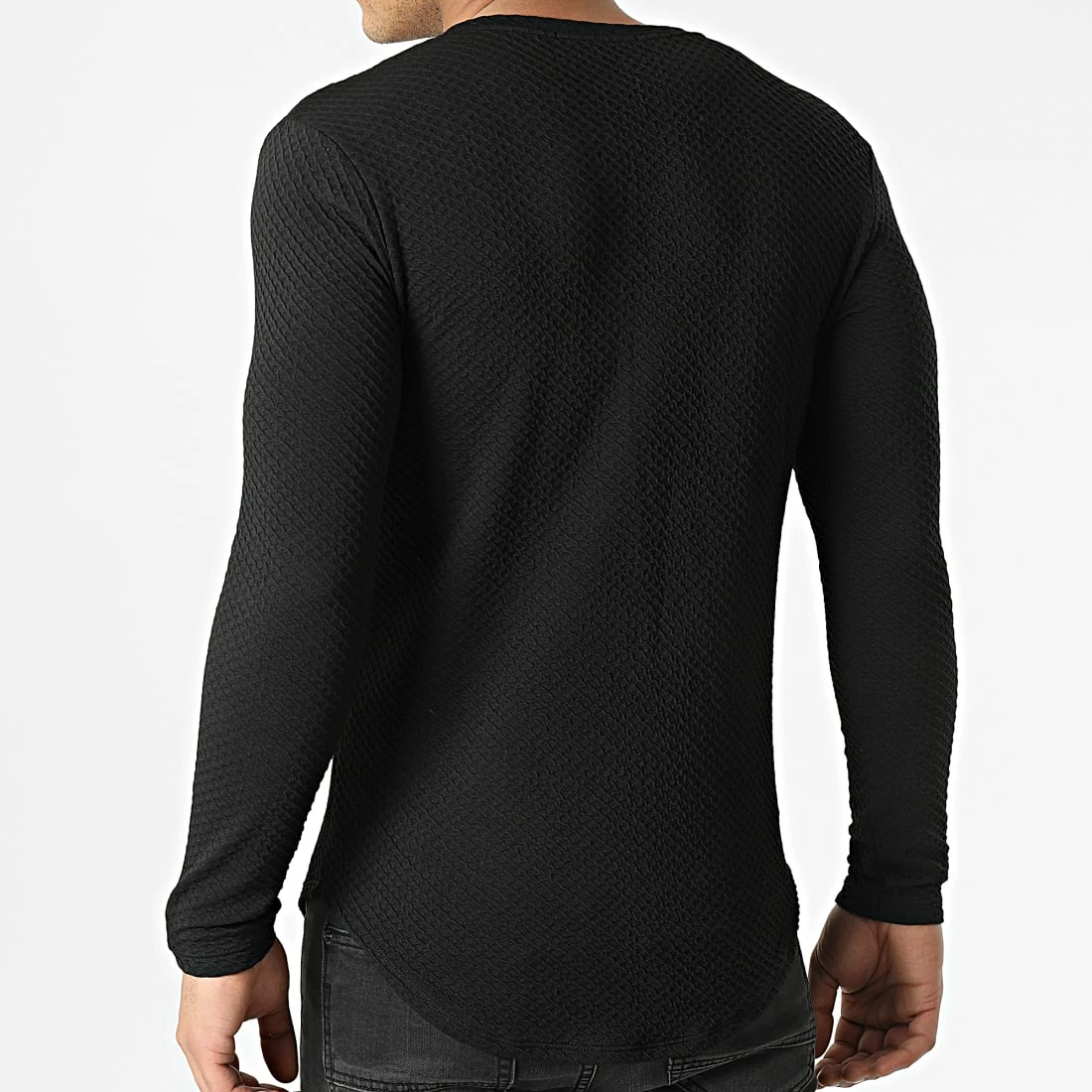 Meilleure vente 🥰 Tee 👕 Shirt Manches Longues Oversize UY770 Noir de Uniplay 😉 6 Meilleure vente 🥰 Tee 👕 Shirt Manches Longues Oversize UY770 Noir de Uniplay 😉 – Image 4