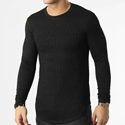 De gros 👏 Sweat Crewneck Oversize UY767 Noir de Uniplay 🔔