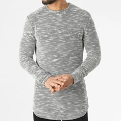 Sortie 🥰 Sweat Crewneck Oversize T896 Gris Chiné de Uniplay 🔔 -Uniplay Soldes uniplay 296102 UP T896 GREY 20211220T160832 03