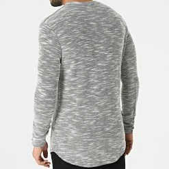 Sortie 🥰 Sweat Crewneck Oversize T896 Gris Chiné de Uniplay 🔔 -Uniplay Soldes uniplay 296102 UP T896 GREY 20211220T160833 04