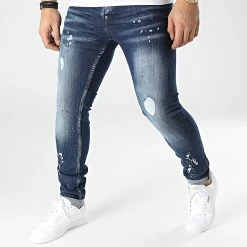 Budget ❤️ Jean Skinny 645 Bleu Denim de Uniplay ⭐
