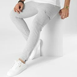 Meilleure vente 🤩 Pantalon Cargo PG-7 Gris Chiné de Uniplay 👍 -Uniplay Soldes uniplay 300412 PG 7 GREY 20220201T145946 03