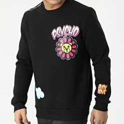 Sortie 😍 Sweat Crewneck T906 Noir de Uniplay ✔️