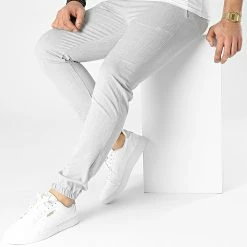 Acheter 👍 Pantalon Jogging PG-6 Gris Chiné de Uniplay 😀 -Uniplay Soldes uniplay 300468 PG 6 GREY 20220203T154251 03
