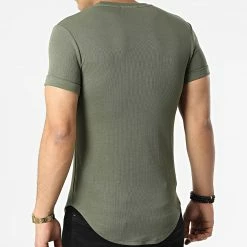 Top 10 😀 Tee 👚 Shirt Oversize UY775 Vert Kaki de Uniplay 😉 -Uniplay Soldes uniplay 300483 UY775 GREEN 20220202T160418 04