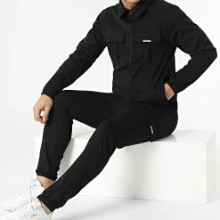 Grosses soldes 👍 Ensemble Veste Zippée Et Jogger Pant MK-18 Noir de Uniplay 🔥