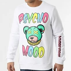 Vente flash 🧨 Sweat Crewneck T905 Blanc de Uniplay 👍