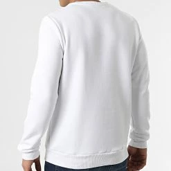 Vente flash 🧨 Sweat Crewneck T905 Blanc de Uniplay 👍 -Uniplay Soldes uniplay 300491 UP T905 WHITE 20220203T155556 04