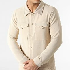 Acheter ❤️ Ensemble Surchemise Et Pantalon Jogging MK-17 Beige de Uniplay 🥰 -Uniplay Soldes uniplay 300494 MK 17 STONE 20220204T154436 03