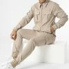 Budget 🎁 Ensemble Veste Zippée Et Jogger Pant MK-18 Beige de Uniplay ❤️ -Uniplay Soldes uniplay 300495 MK 18 STONE 20220204T154406 01