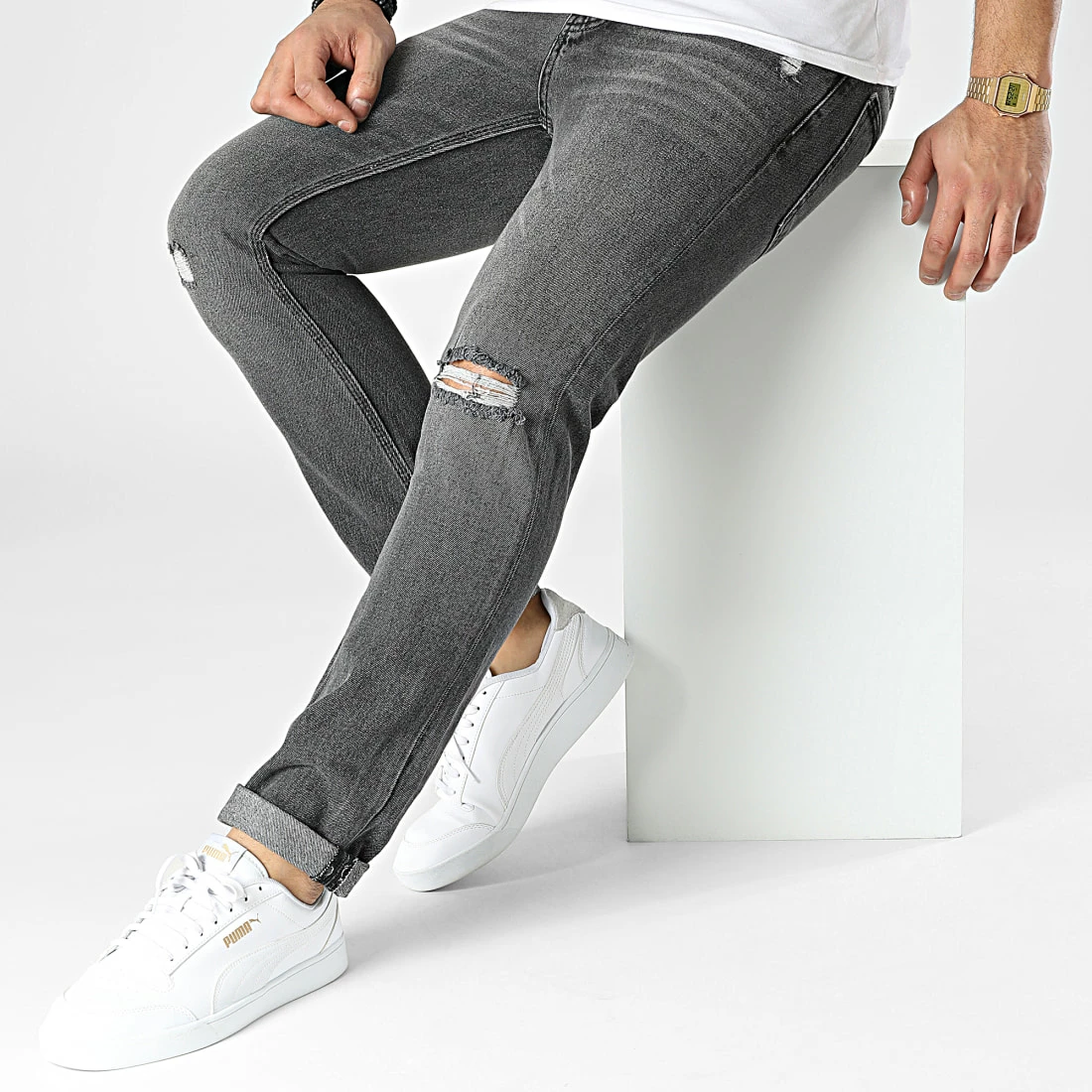 Acheter 😍 Jean Regular 651 Gris Anthracite de Uniplay 💯 5 Acheter 😍 Jean Regular 651 Gris Anthracite de Uniplay 💯 – Image 3