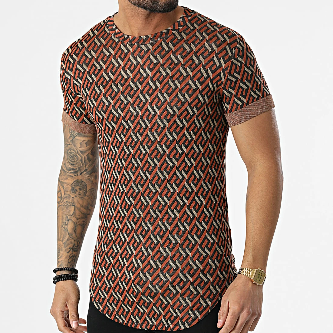 Tout neuf 🎁 Tee 👕 Shirt Oversize UY7801 Noir Marron de Uniplay 🌟 3 Tout neuf 🎁 Tee 👕 Shirt Oversize UY7801 Noir Marron de Uniplay 🌟