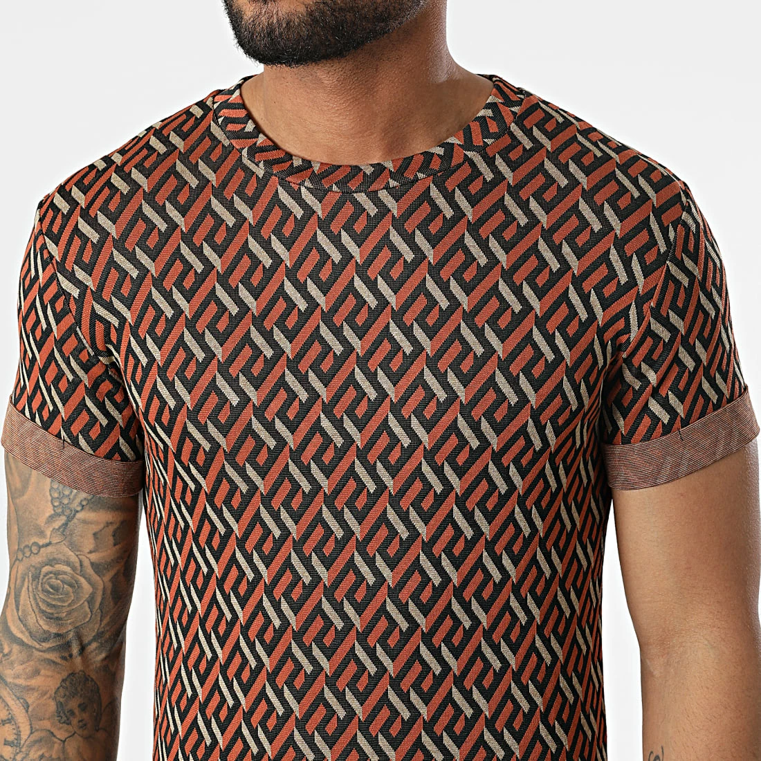 Tout neuf 🎁 Tee 👕 Shirt Oversize UY7801 Noir Marron de Uniplay 🌟 4 Tout neuf 🎁 Tee 👕 Shirt Oversize UY7801 Noir Marron de Uniplay 🌟 – Image 2