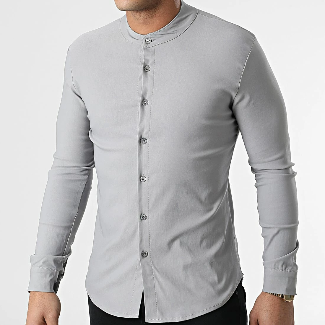 Coupon 🎁 Chemise Manches Longues Col Mao UP-C105 Gris de Uniplay ⌛ 3 Coupon 🎁 Chemise Manches Longues Col Mao UP-C105 Gris de Uniplay ⌛