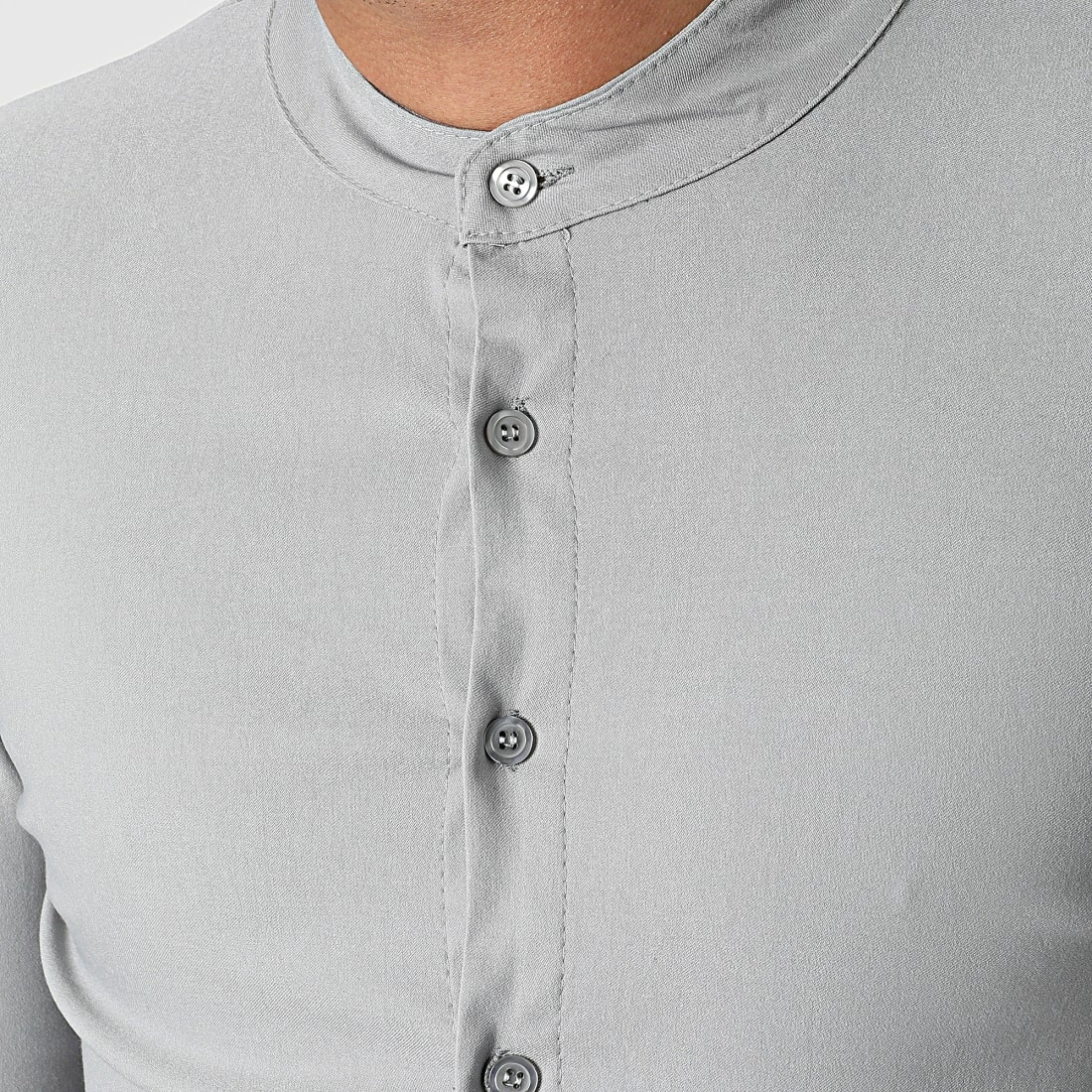 Coupon 🎁 Chemise Manches Longues Col Mao UP-C105 Gris de Uniplay ⌛ 4 Coupon 🎁 Chemise Manches Longues Col Mao UP-C105 Gris de Uniplay ⌛ – Image 2