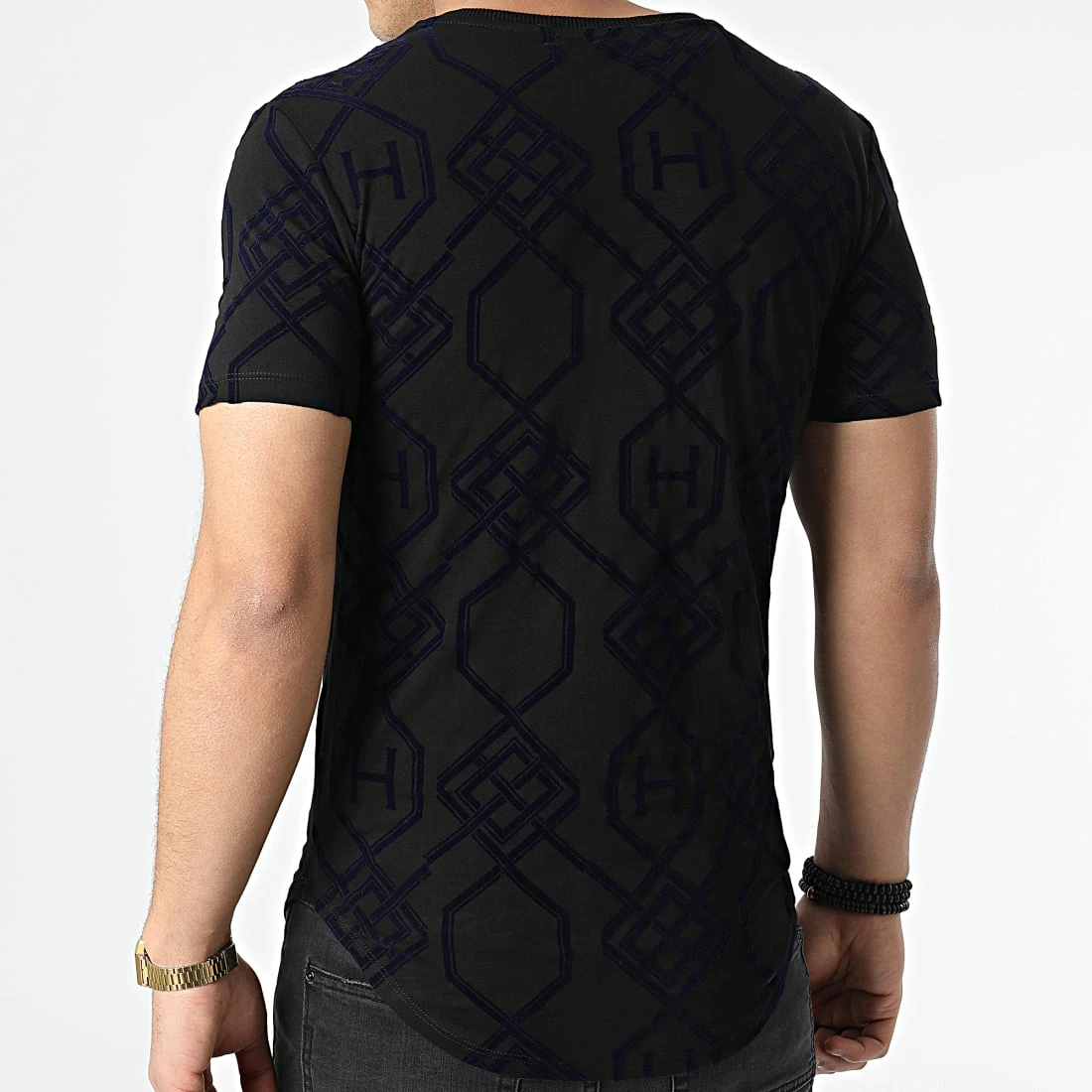 Meilleure vente 🥰 Tee 👕 Shirt Oversize UY785 Noir Bleu Marine de Uniplay 🔔 6 Meilleure vente 🥰 Tee 👕 Shirt Oversize UY785 Noir Bleu Marine de Uniplay 🔔 – Image 4