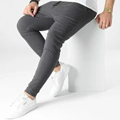 Vente flash 💯 Pantalon Jogging UP-T3799 Gris Anthracite Chiné de Uniplay ✔️ -Uniplay Soldes uniplay 304265 UP T3799 GREY 20220221T154111 01