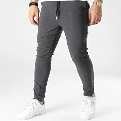 Vente flash 💯 Pantalon Jogging UP-T3799 Gris Anthracite Chiné de Uniplay ✔️
