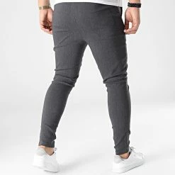 Vente flash 💯 Pantalon Jogging UP-T3799 Gris Anthracite Chiné de Uniplay ✔️ -Uniplay Soldes uniplay 304265 UP T3799 GREY 20220221T154115 04