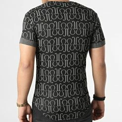 De gros 🎁 Tee 👚 Shirt Oversize UY810 Noir Vert Kaki de Uniplay 👍 -Uniplay Soldes uniplay 304280 UY810 BLACK GREEN 20220222T115049 04